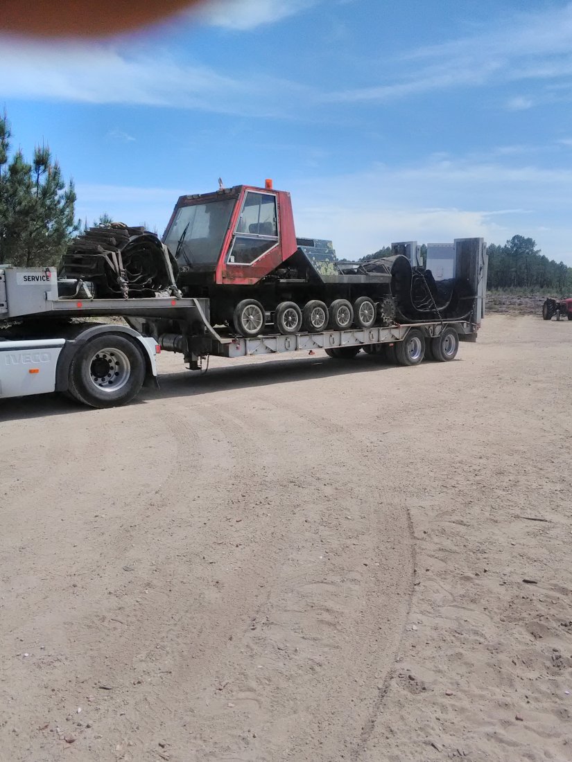 transport de déneigeuse